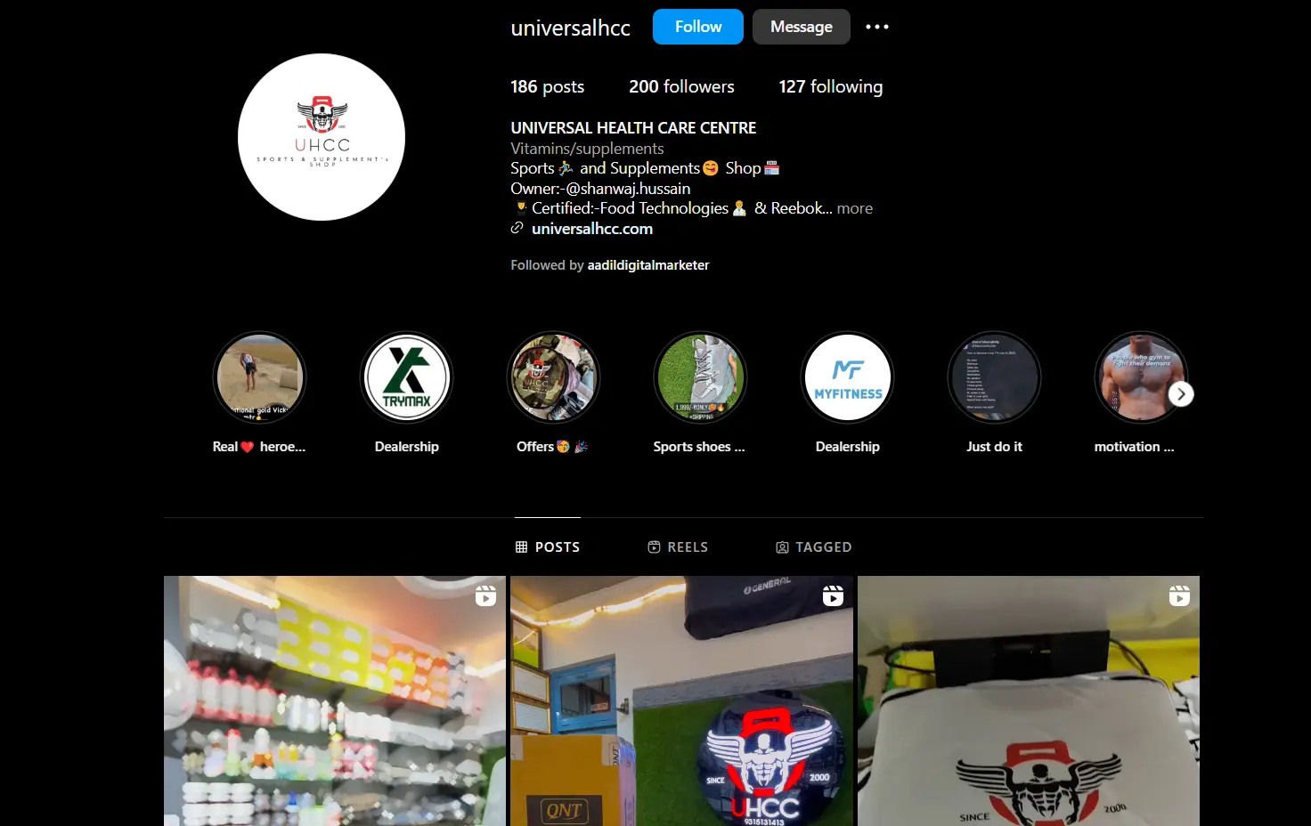 Instagram Page